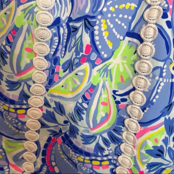 Lilly Pulitzer Janelle shift in blue peri pinch pinch size 0 NEW - Picture 3 of 5